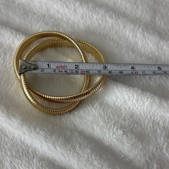 Chic Gold Coil Bracelet Set - Picture 2 of 2